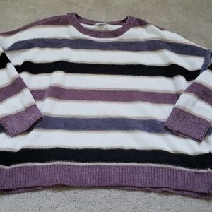 Main Strip Pullover Sweater Striped NWOT